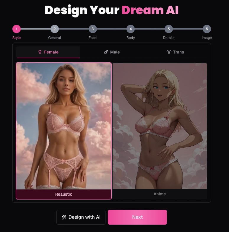 OurDream AI Character Creation
